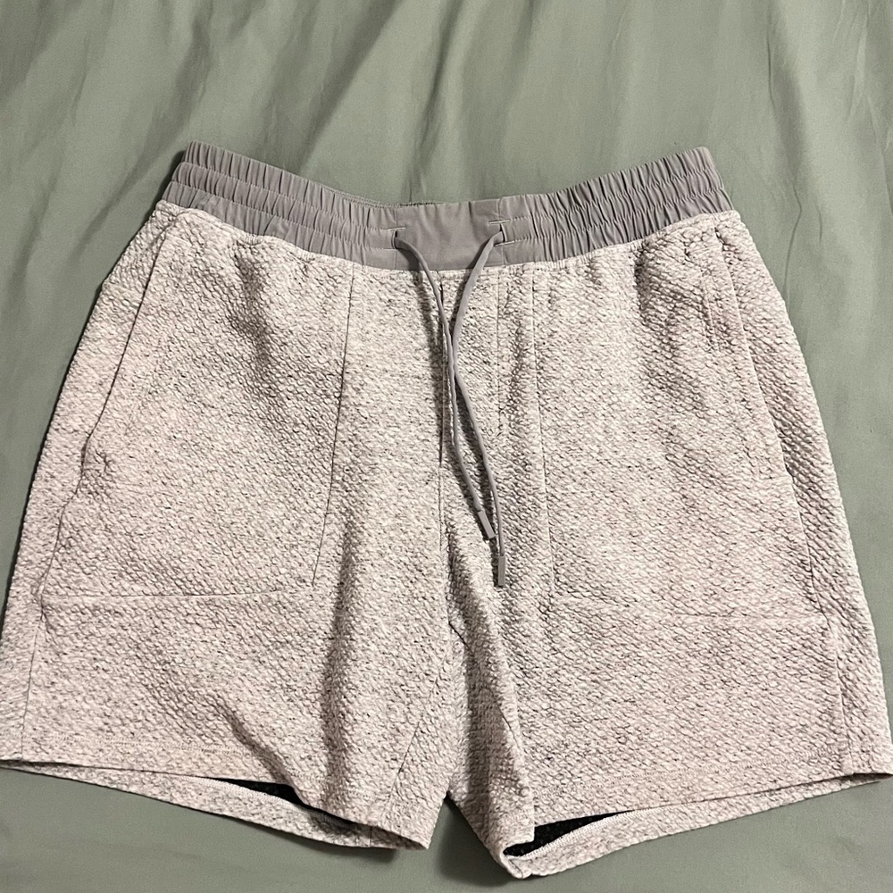 LULULEMON Cozy Gray Knit Shorts